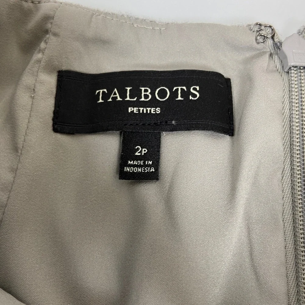 Talbots Women's 2P Gray Wool‎ Blend A Line Skirt Career Business Casual Size 2P